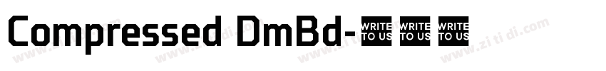 Compressed DmBd字体转换